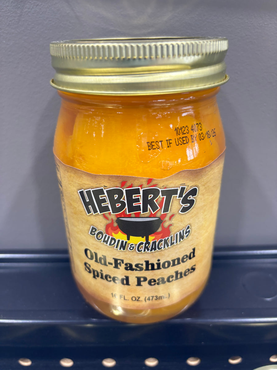 Old Fashioned Spiced Peaches Hebert s Boudin Cracklins old-fashioned-spiced-peaches-hebert-s-boudin-cracklins