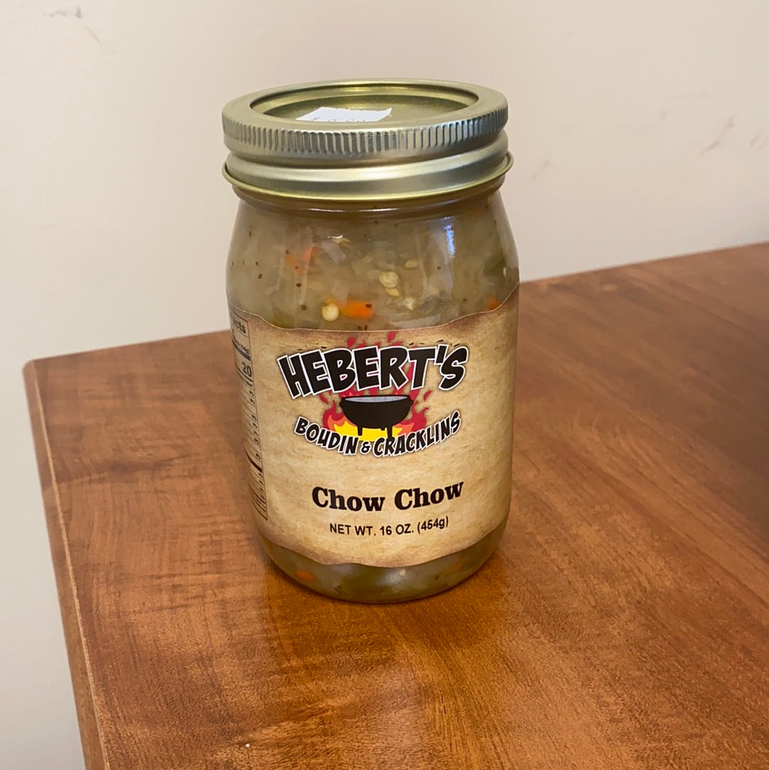 Chow Chow 16 oz. Hebert's Boudin & Cracklins