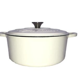 5Qt Enamel Dutch Oven White