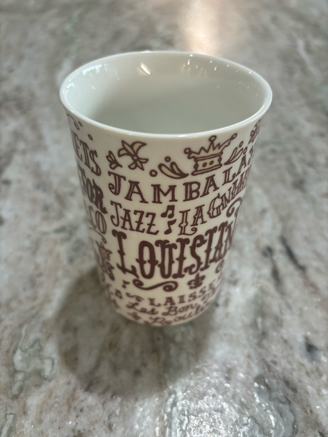 Louisiana words coffee mug