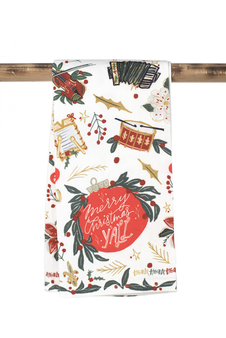 Kitchen Towel Merry Christmas Y'all