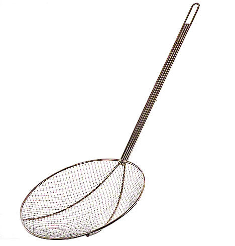 SKIMMER 6'' - CHROME PLATED WIRE 1/4'' MESH WITH 13'' HANDLE