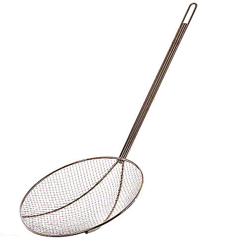 SKIMMER 12'' - CHROME PLATED WIRE 1/4'' MESH WITH 13'' HANDLE