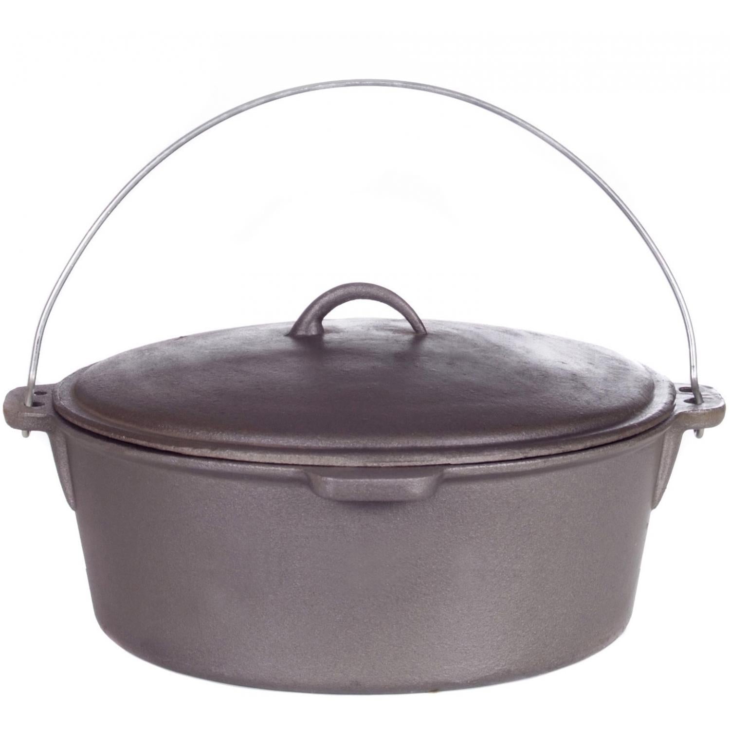 Cast Iron Pot 12 qt - Seasoned – Hebert's Boudin & Cracklins