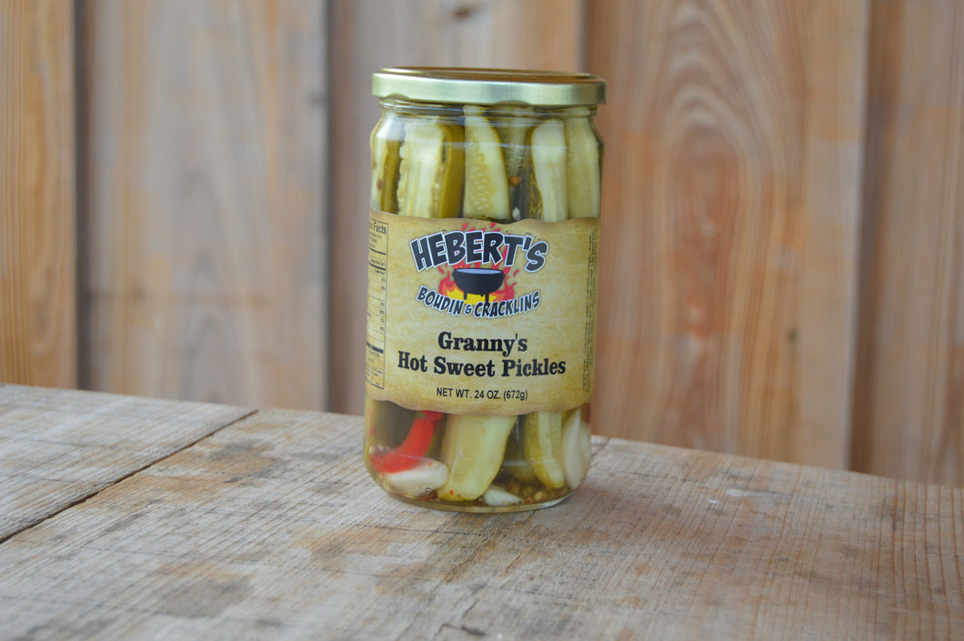 Granny's Hot Sweet Pickles - 24 oz.